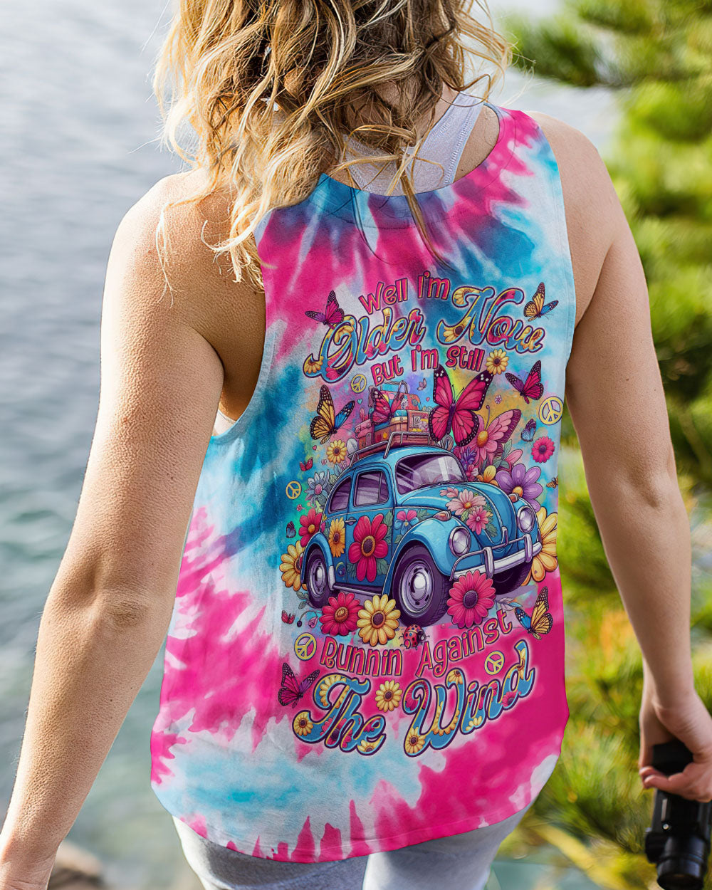 RUNNING AGAINST THE WIND CAR TIE DYE ALL OVER PRINT - TLTR0801254
