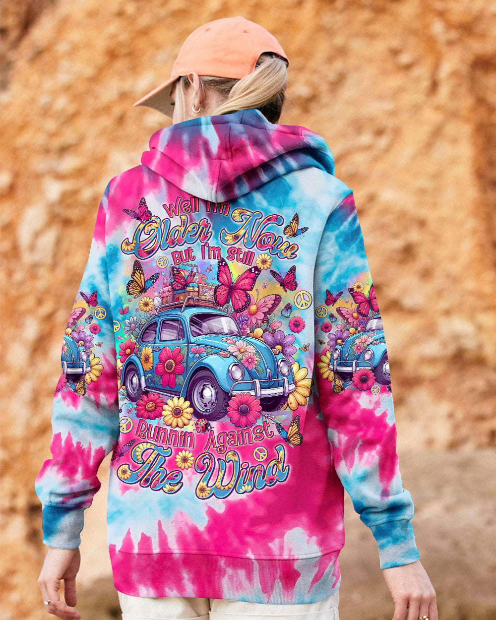 RUNNING AGAINST THE WIND CAR TIE DYE ALL OVER PRINT - TLTR0801254