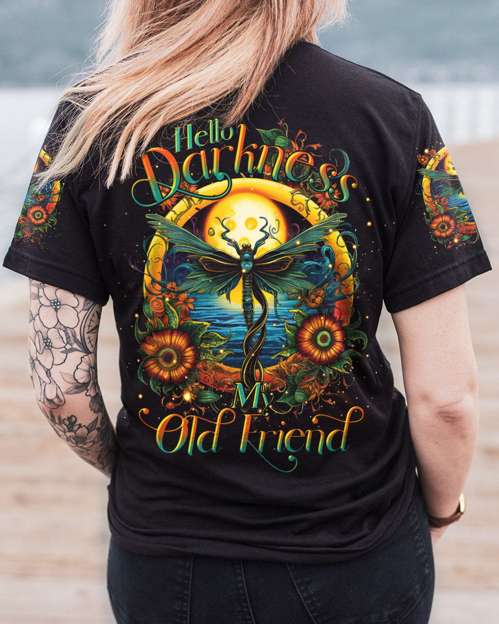 HELLO DARKNESS MY OLD FRIEND DRAGONFLY ALL OVER PRINT - TLTR0806231