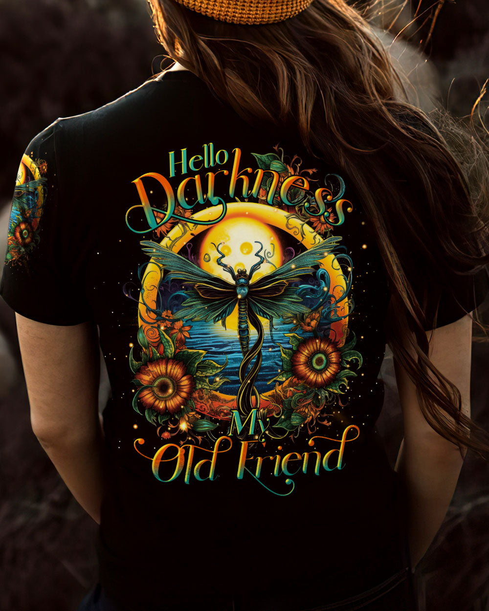 HELLO DARKNESS MY OLD FRIEND DRAGONFLY ALL OVER PRINT - TLTR0806231