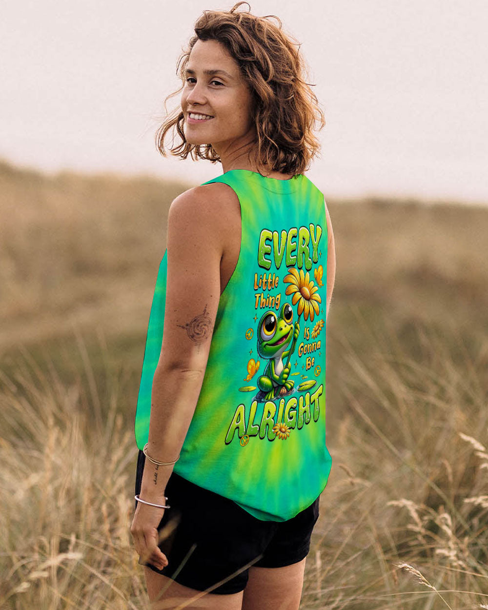 EVERY LITTLE THING IS GONNA BE ALRIGHT FROG TIE DYE ALL OVER PRINT -  TLTR0807252