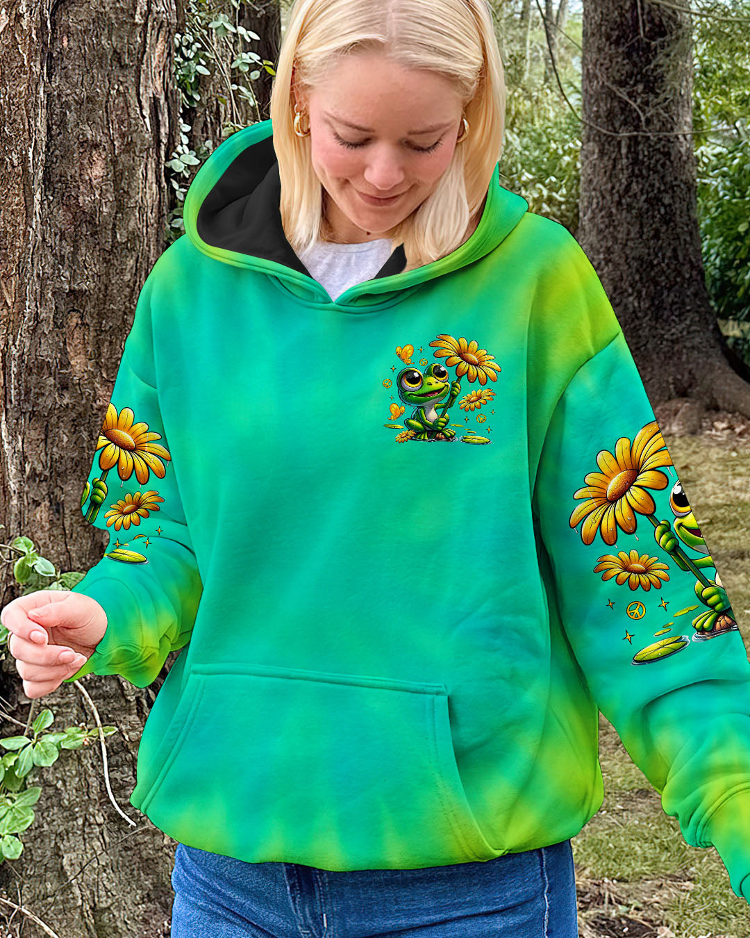EVERY LITTLE THING IS GONNA BE ALRIGHT FROG TIE DYE ALL OVER PRINT -  TLTR0807252