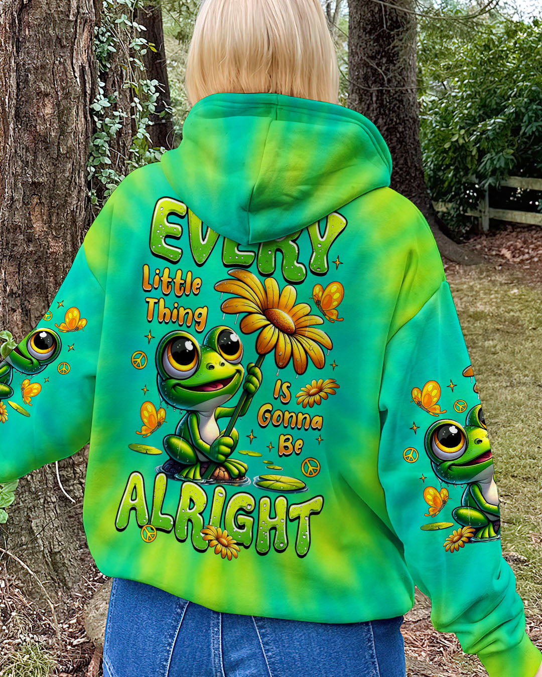 EVERY LITTLE THING IS GONNA BE ALRIGHT FROG TIE DYE ALL OVER PRINT -  TLTR0807252