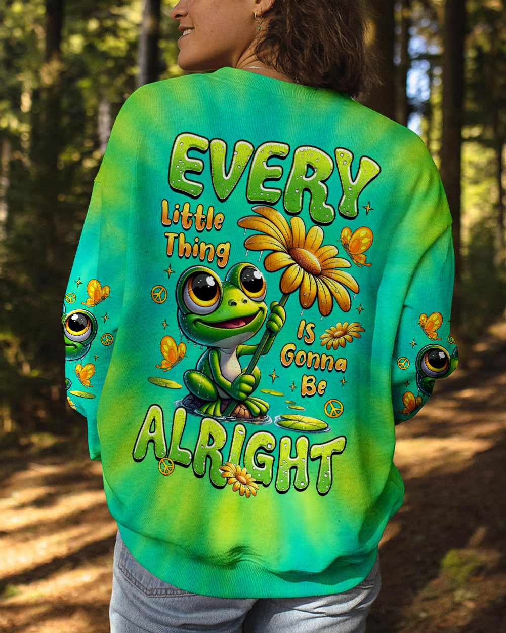 EVERY LITTLE THING IS GONNA BE ALRIGHT FROG TIE DYE ALL OVER PRINT -  TLTR0807252