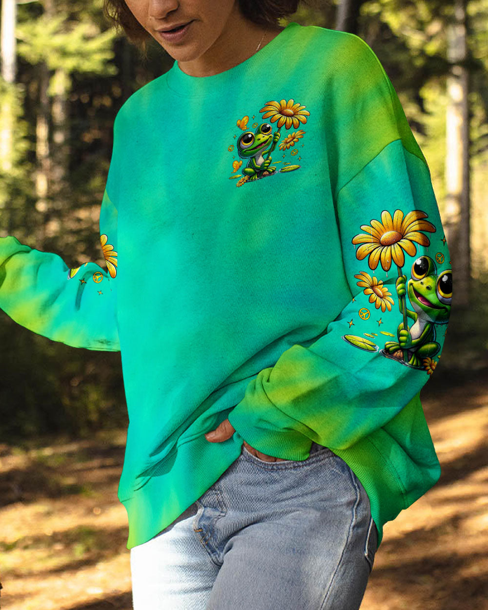 EVERY LITTLE THING IS GONNA BE ALRIGHT FROG TIE DYE ALL OVER PRINT -  TLTR0807252