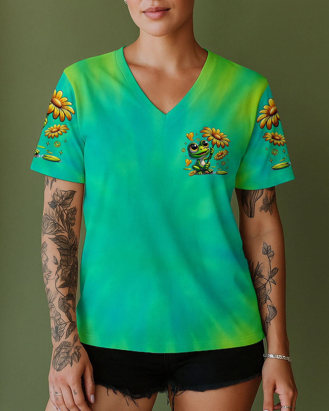 EVERY LITTLE THING IS GONNA BE ALRIGHT FROG TIE DYE ALL OVER PRINT -  TLTR0807252