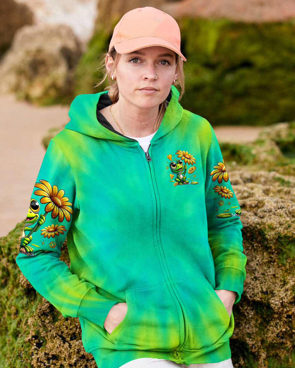 EVERY LITTLE THING IS GONNA BE ALRIGHT FROG TIE DYE ALL OVER PRINT -  TLTR0807252