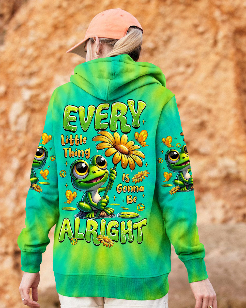 EVERY LITTLE THING IS GONNA BE ALRIGHT FROG TIE DYE ALL OVER PRINT -  TLTR0807252