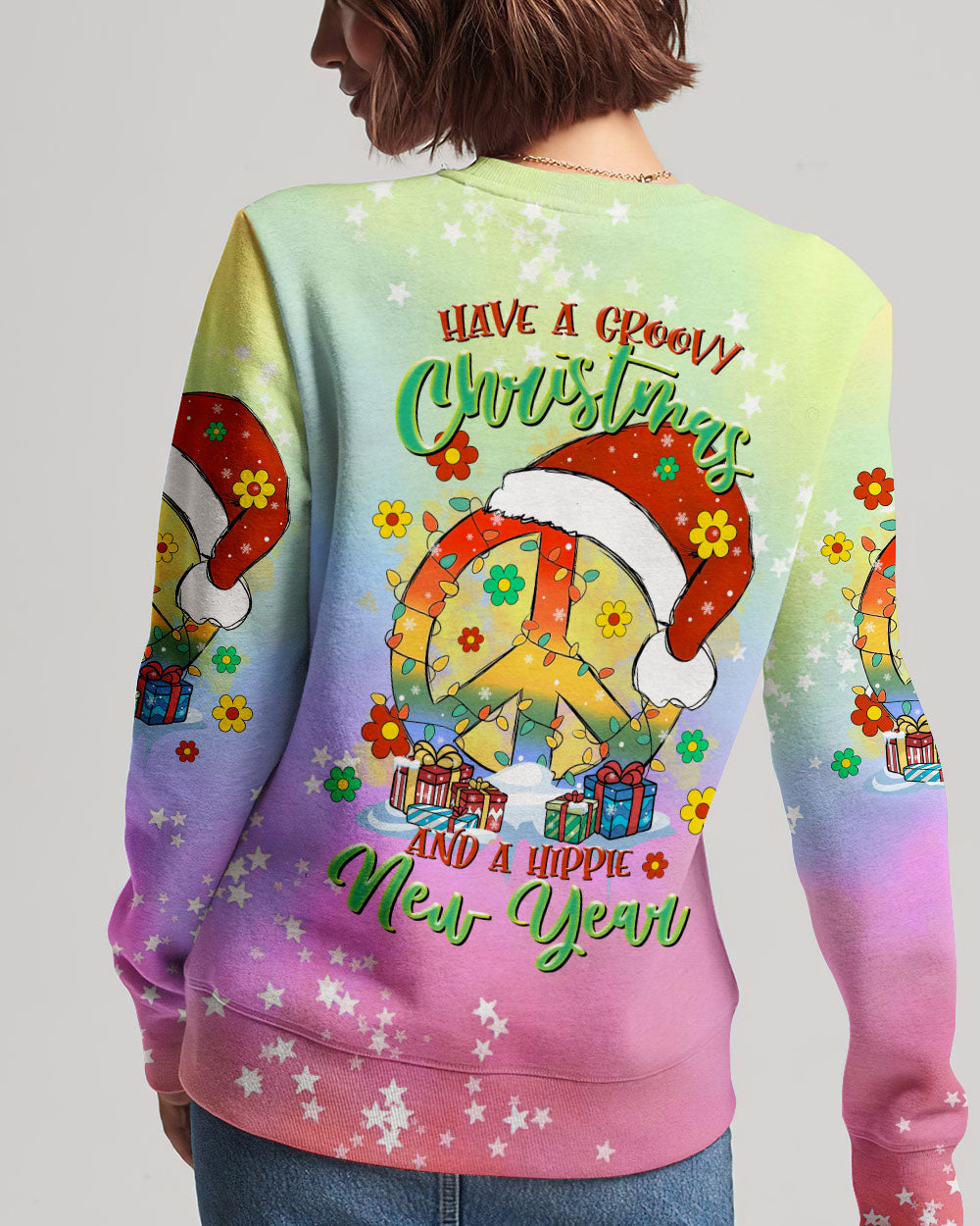 HAVE A GROOVY CHRISTMAS PEACE ALL OVER PRINT - TLTR0809232