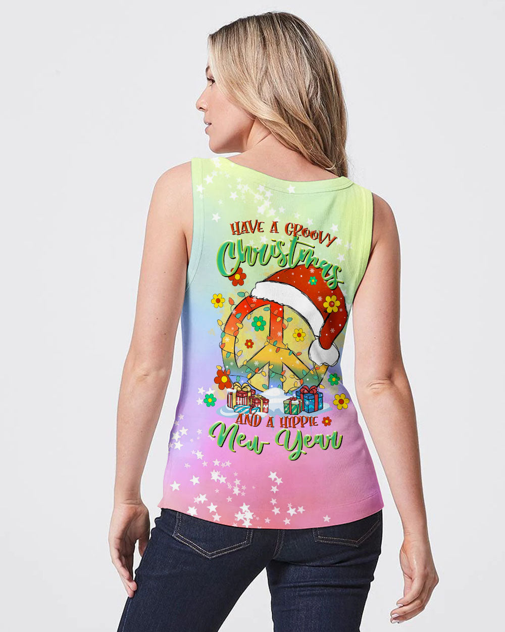 HAVE A GROOVY CHRISTMAS PEACE ALL OVER PRINT - TLTR0809232