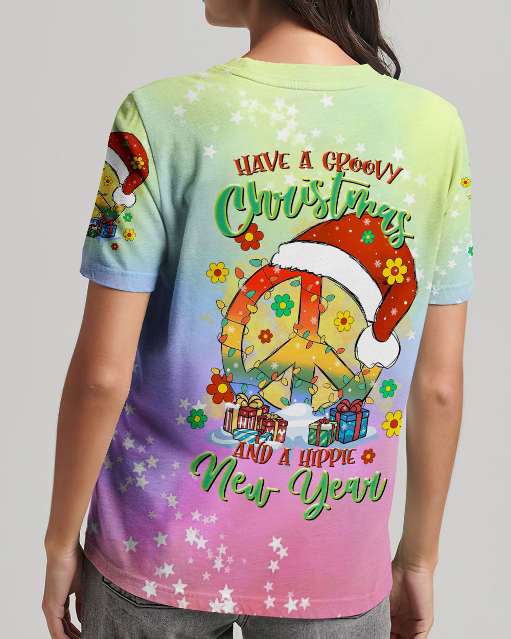 HAVE A GROOVY CHRISTMAS PEACE ALL OVER PRINT - TLTR0809232
