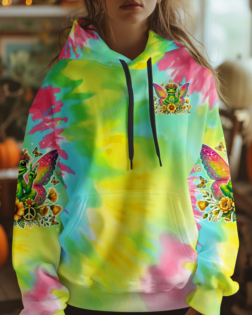 BE YOU THE WORLD WILL ADJUST FROG ALL OVER PRINT  - TLTR0904252