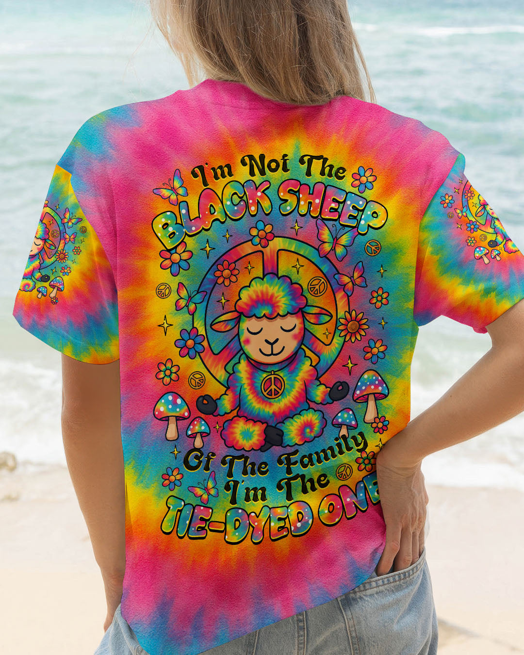 I'M NOT THE BLACK SHEEP TIE DYE ALL OVER PRINT  - TLTR0907253