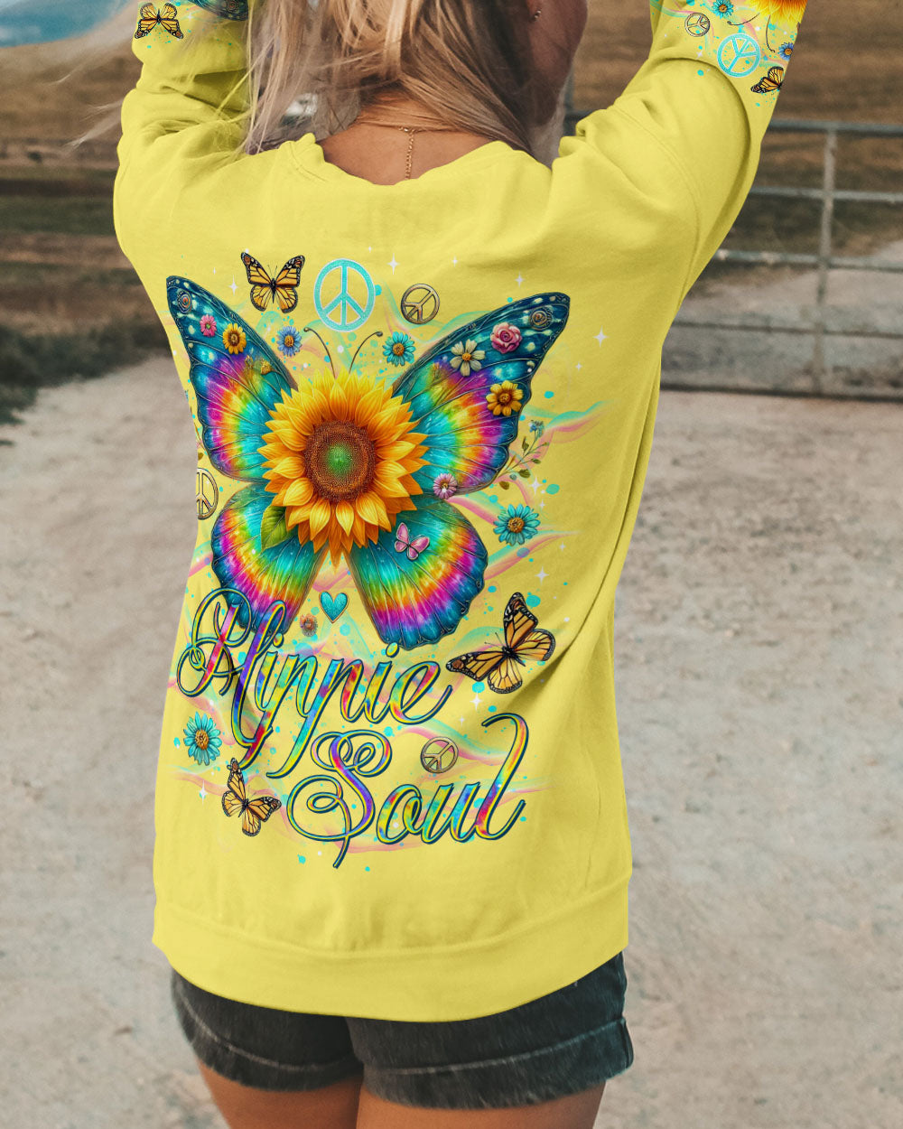 HIPPIE SOUL SUNFLOWER  ALL OVER PRINT  -  TLTR1003254