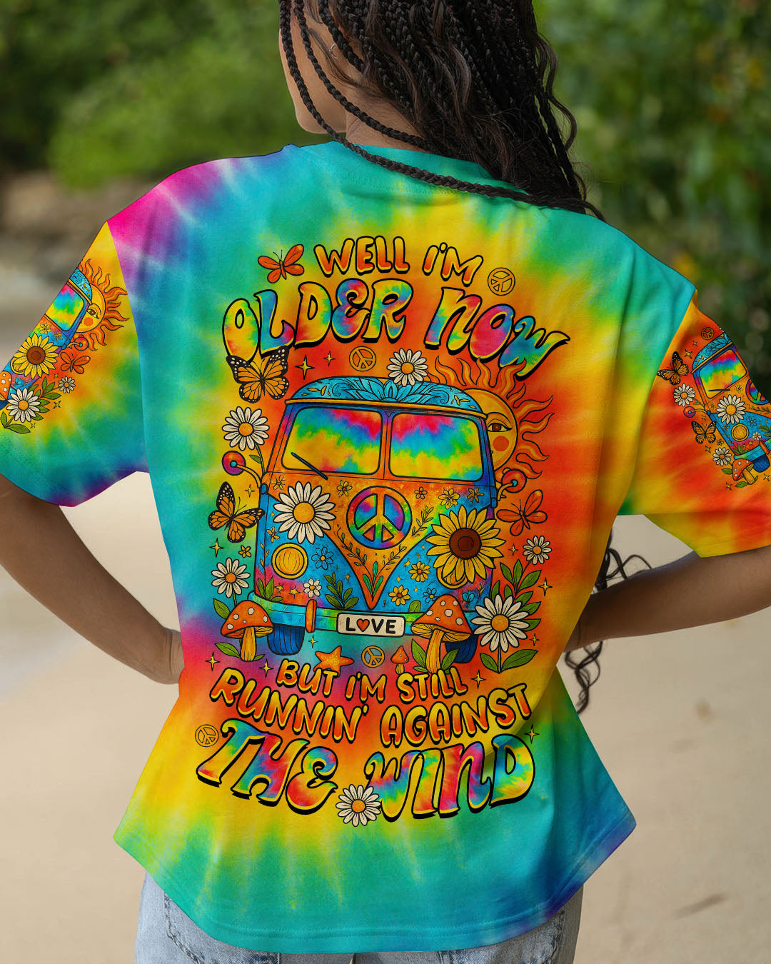 RUNNING AGAINST THE WIND BUS TIE DYE  ALL OVER PRINT - TLTR1007253