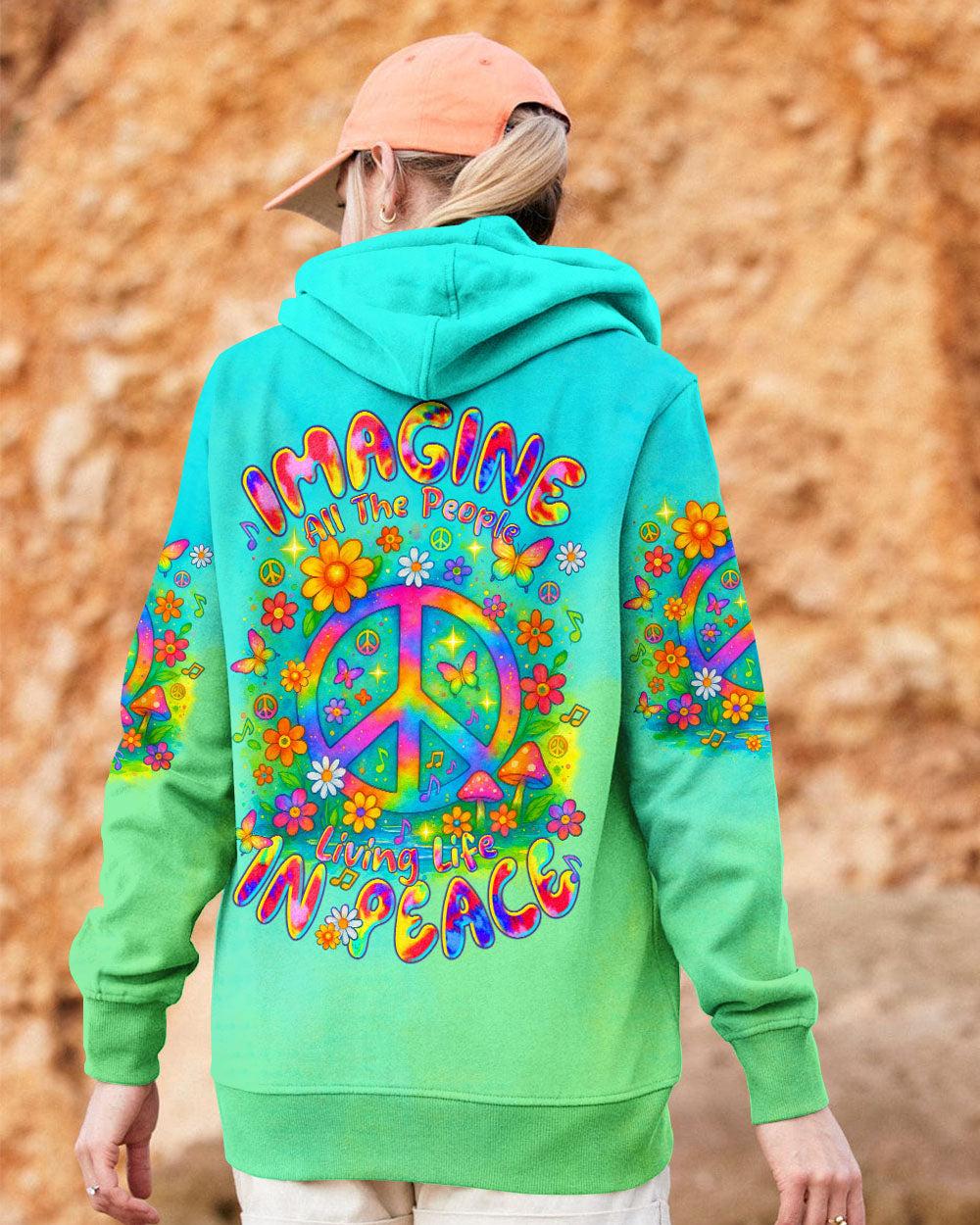 IMAGINE ALL THE PEOPLE LIVING LIFE IN PEACE ALL OVER PRINT   - TLTR1104253