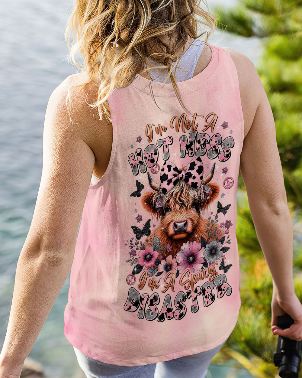 I'M NOT A HOT MESS COW ALL OVER PRINT  - TLTR1107252