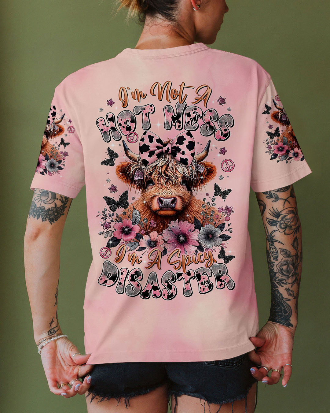 I'M NOT A HOT MESS COW ALL OVER PRINT  - TLTR1107252