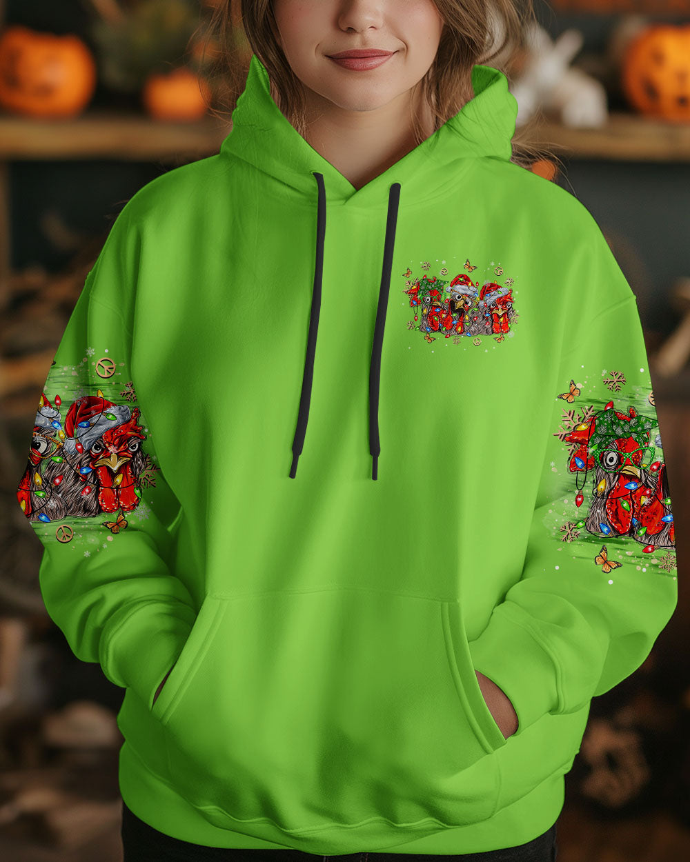 SANTA'S FAVORITE HOT MESS CHICKEN CHRISTMAS ALL OVER PRINT  - TLTR1111243