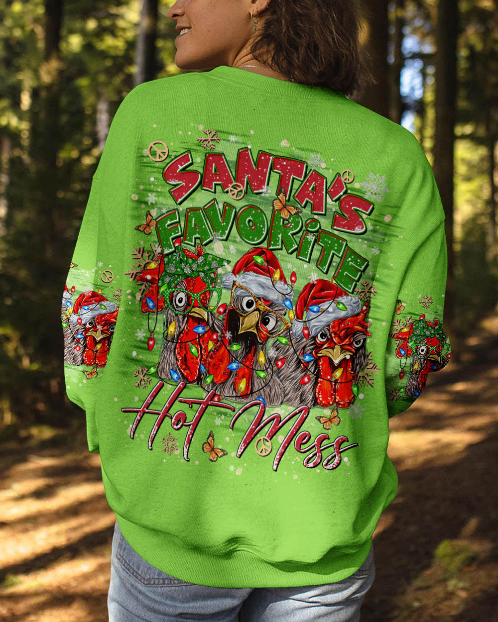 SANTA'S FAVORITE HOT MESS CHICKEN CHRISTMAS ALL OVER PRINT  - TLTR1111243