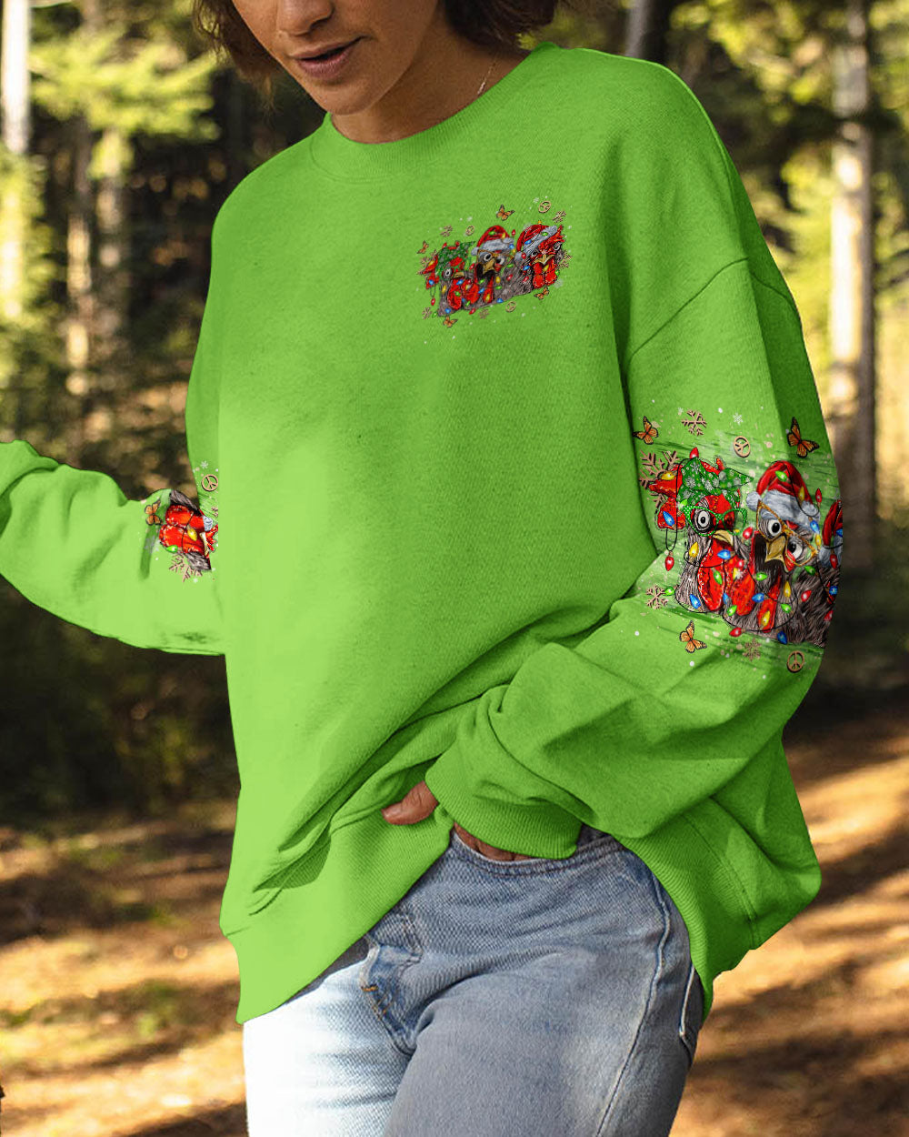 SANTA'S FAVORITE HOT MESS CHICKEN CHRISTMAS ALL OVER PRINT  - TLTR1111243
