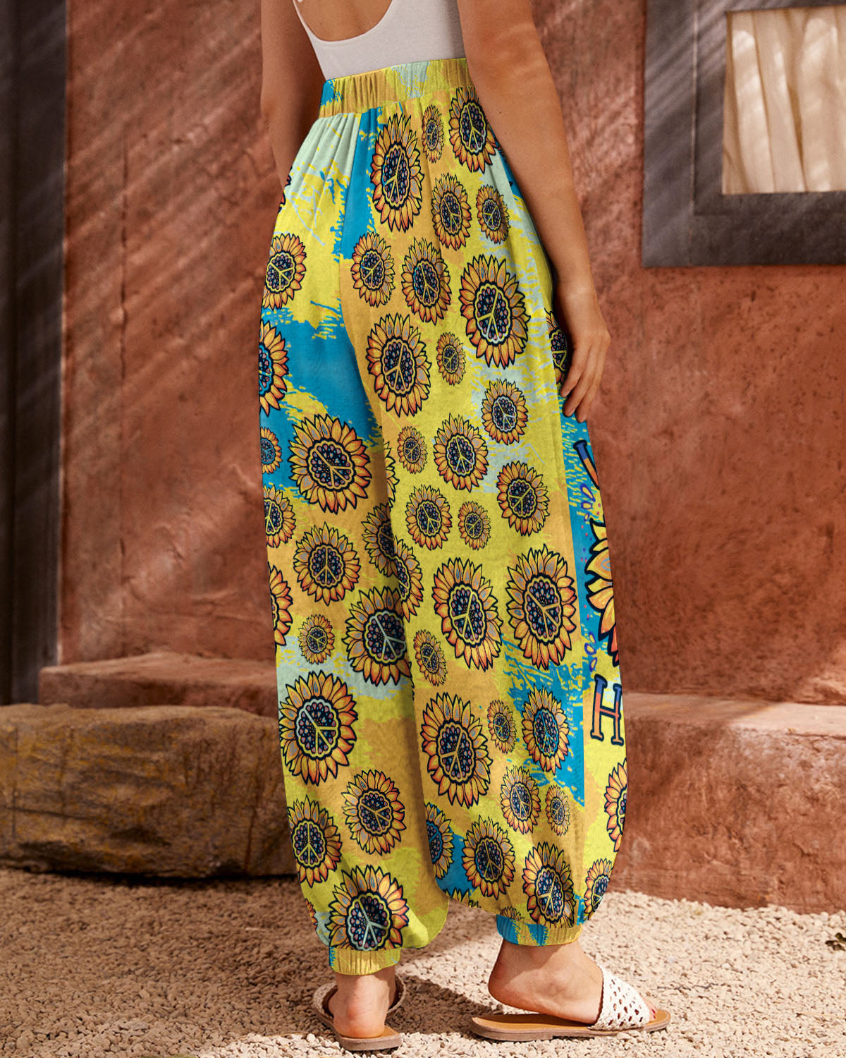 DON'T WORRY BE HIPPIE SUNFLOWER TIE DYE ALL OVER PRINT - TLTR1206231