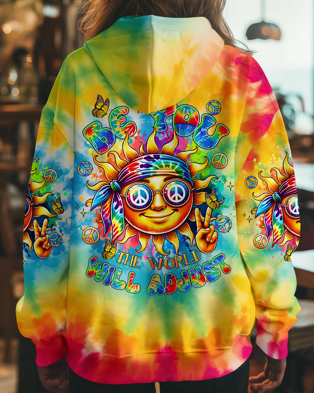 BE YOU THE WORLD WILL ADJUST SUN ALL OVER PRINT - TLTR1208243