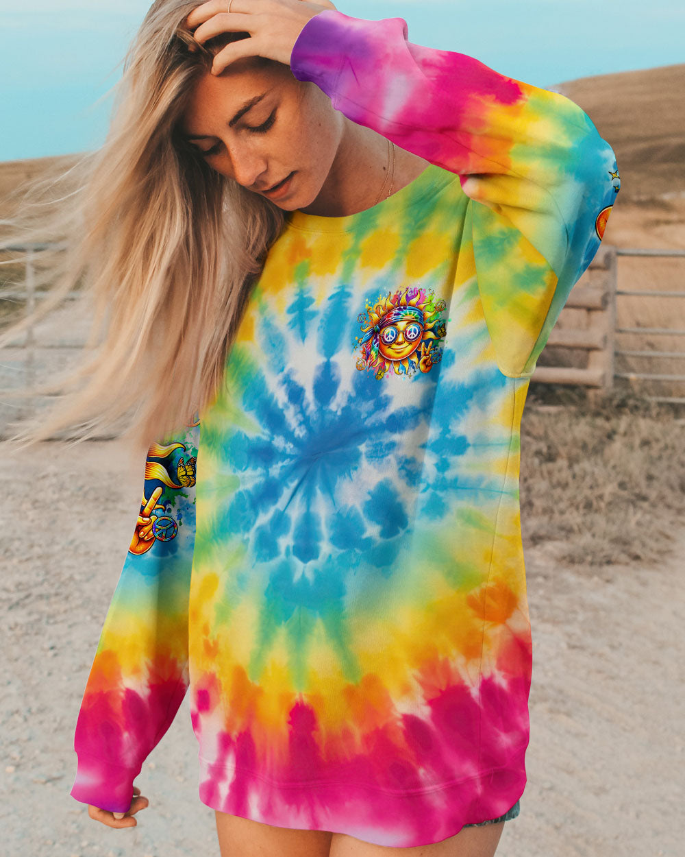 BE YOU THE WORLD WILL ADJUST SUN ALL OVER PRINT - TLTR1208243