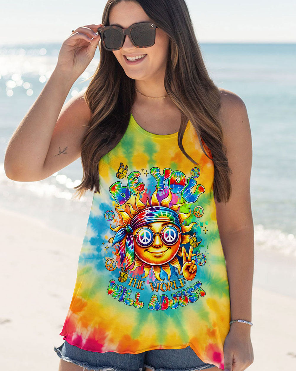 BE YOU THE WORLD WILL ADJUST SUN ALL OVER PRINT - TLTR1208243