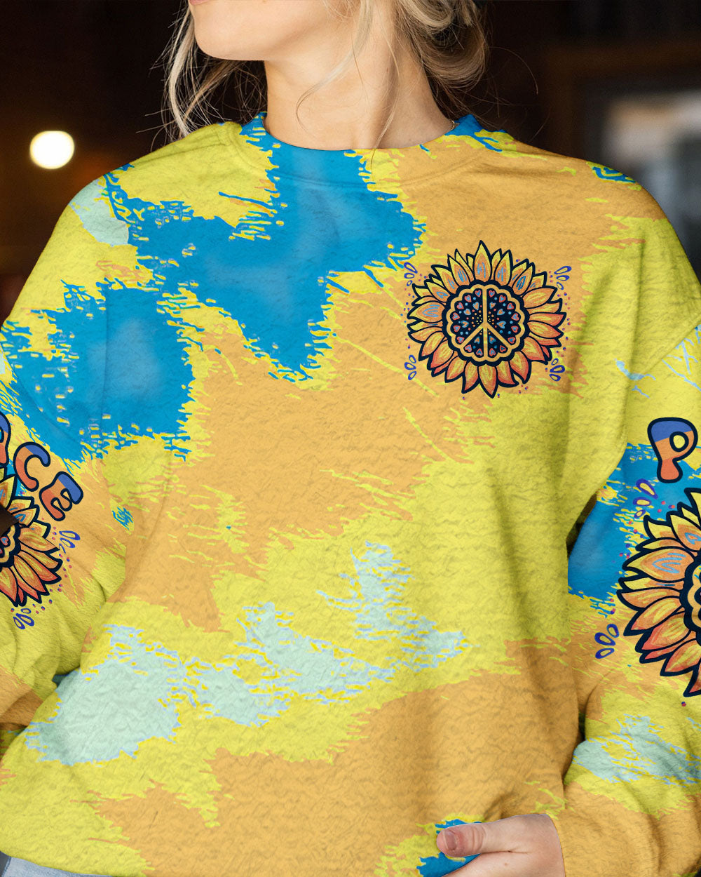 IMAGINE ALL THE PEOPLE LIVING LIFE IN PEACE TIE DYE ALL OVER PRINT - TLTR1306232