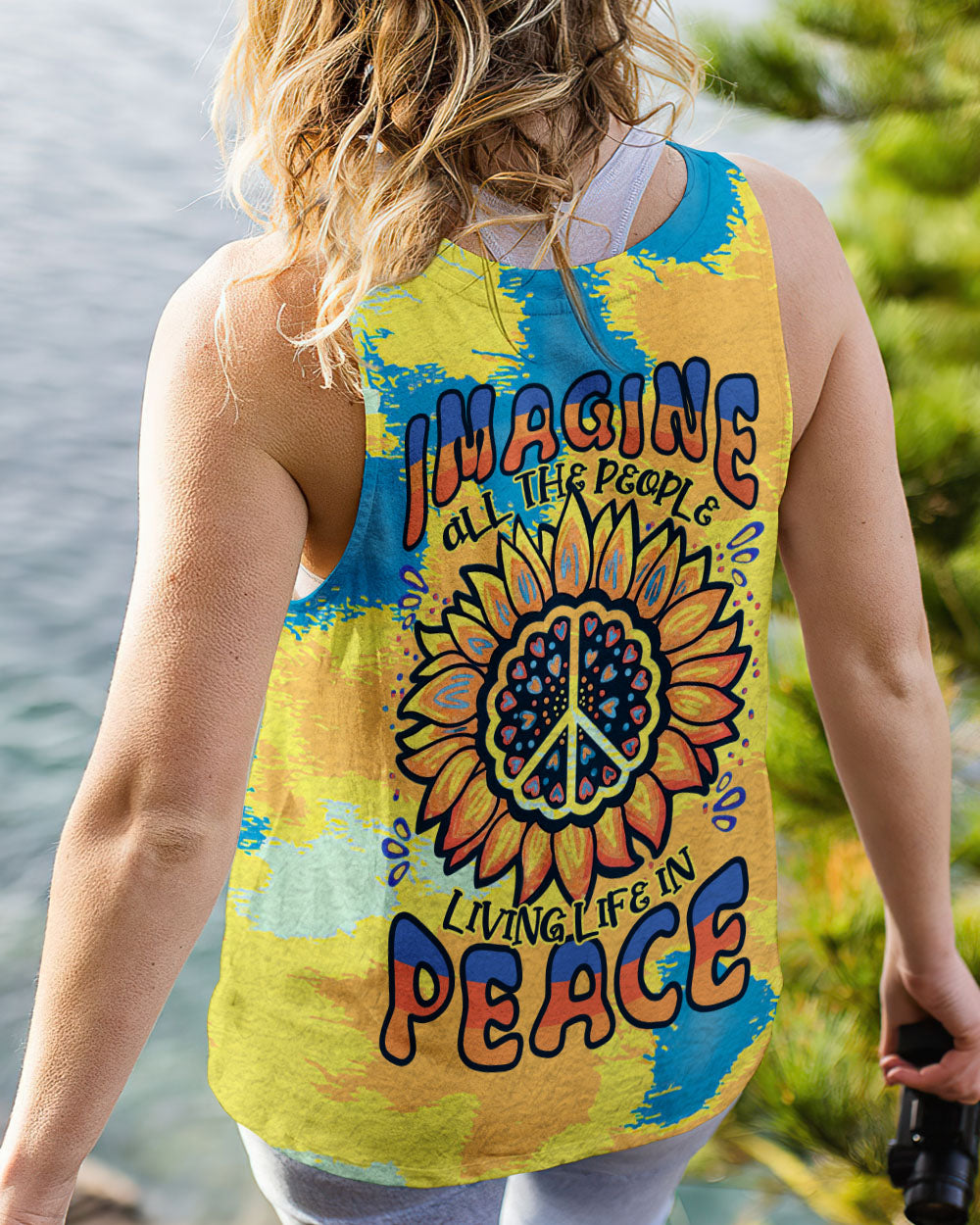 IMAGINE ALL THE PEOPLE LIVING LIFE IN PEACE TIE DYE ALL OVER PRINT - TLTR1306232