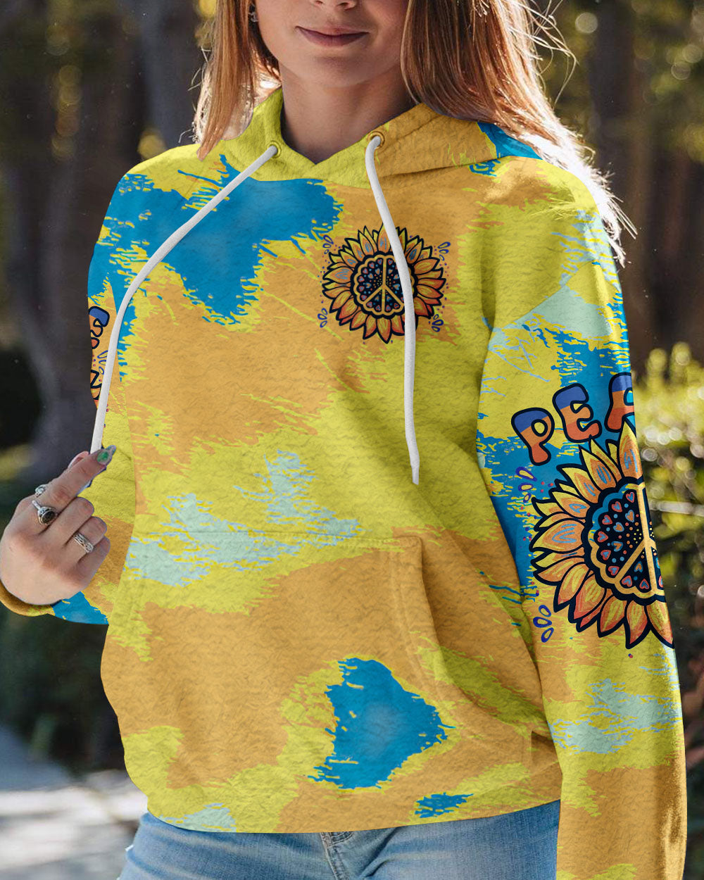 IMAGINE ALL THE PEOPLE LIVING LIFE IN PEACE TIE DYE ALL OVER PRINT - TLTR1306232
