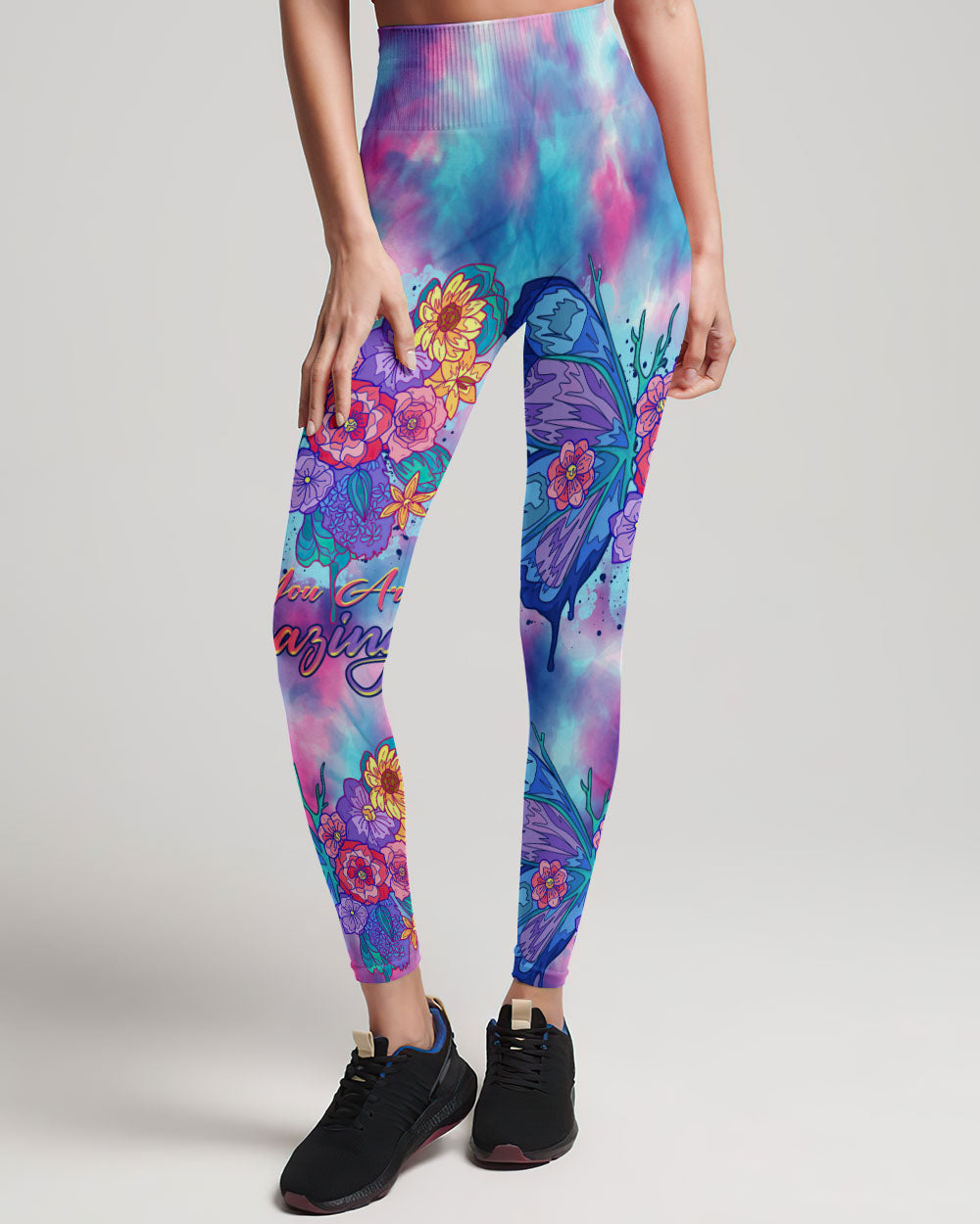 YOU ARE AMAZING BUTTERFLY FLORAL ALL OVER PRINT - TLTR1306234