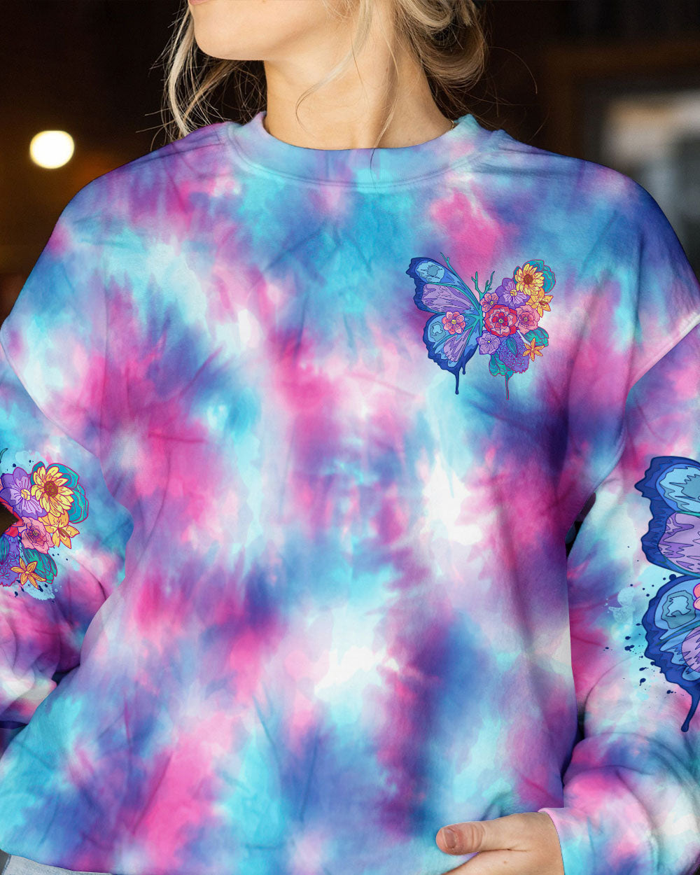 YOU ARE AMAZING BUTTERFLY FLORAL ALL OVER PRINT - TLTR1306234