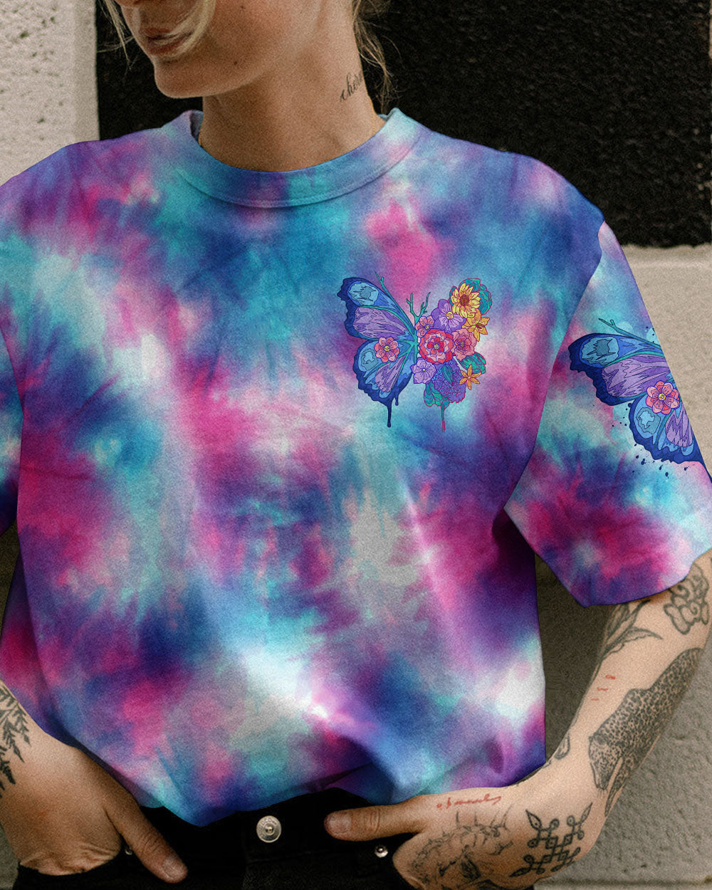 YOU ARE AMAZING BUTTERFLY FLORAL ALL OVER PRINT - TLTR1306234