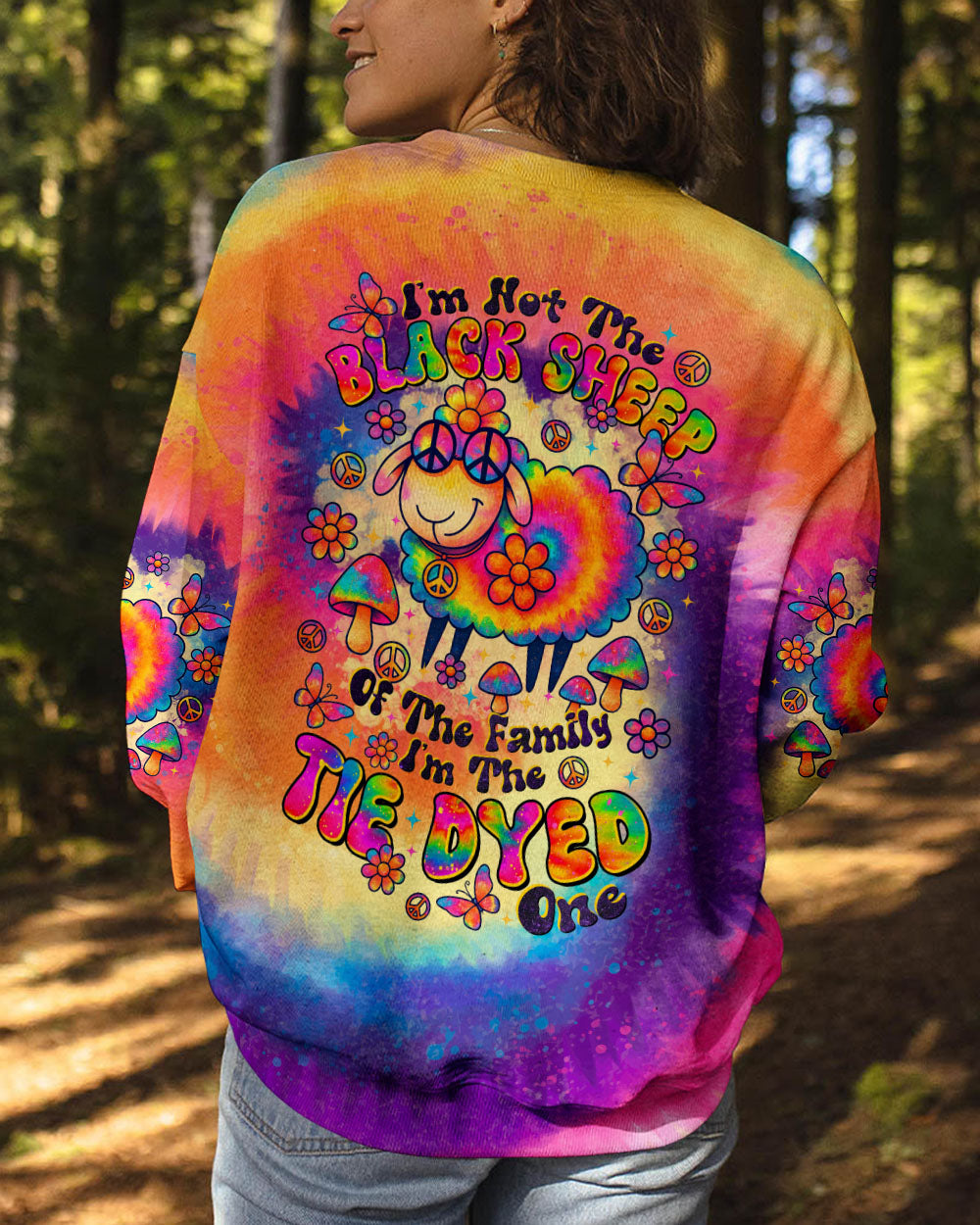 I'M NOT THE BLACK SHEEP TIE DYE ALL OVER PRINT  - TLTR1309252