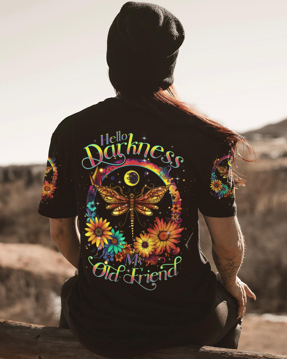 HELLO DARKNESS MY OLD FRIEND DRAGONFLY ALL OVER PRINT - TLTR1310232
