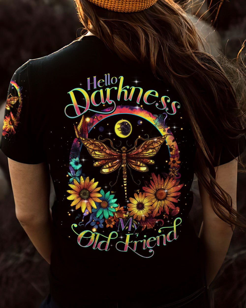 HELLO DARKNESS MY OLD FRIEND DRAGONFLY ALL OVER PRINT - TLTR1310232