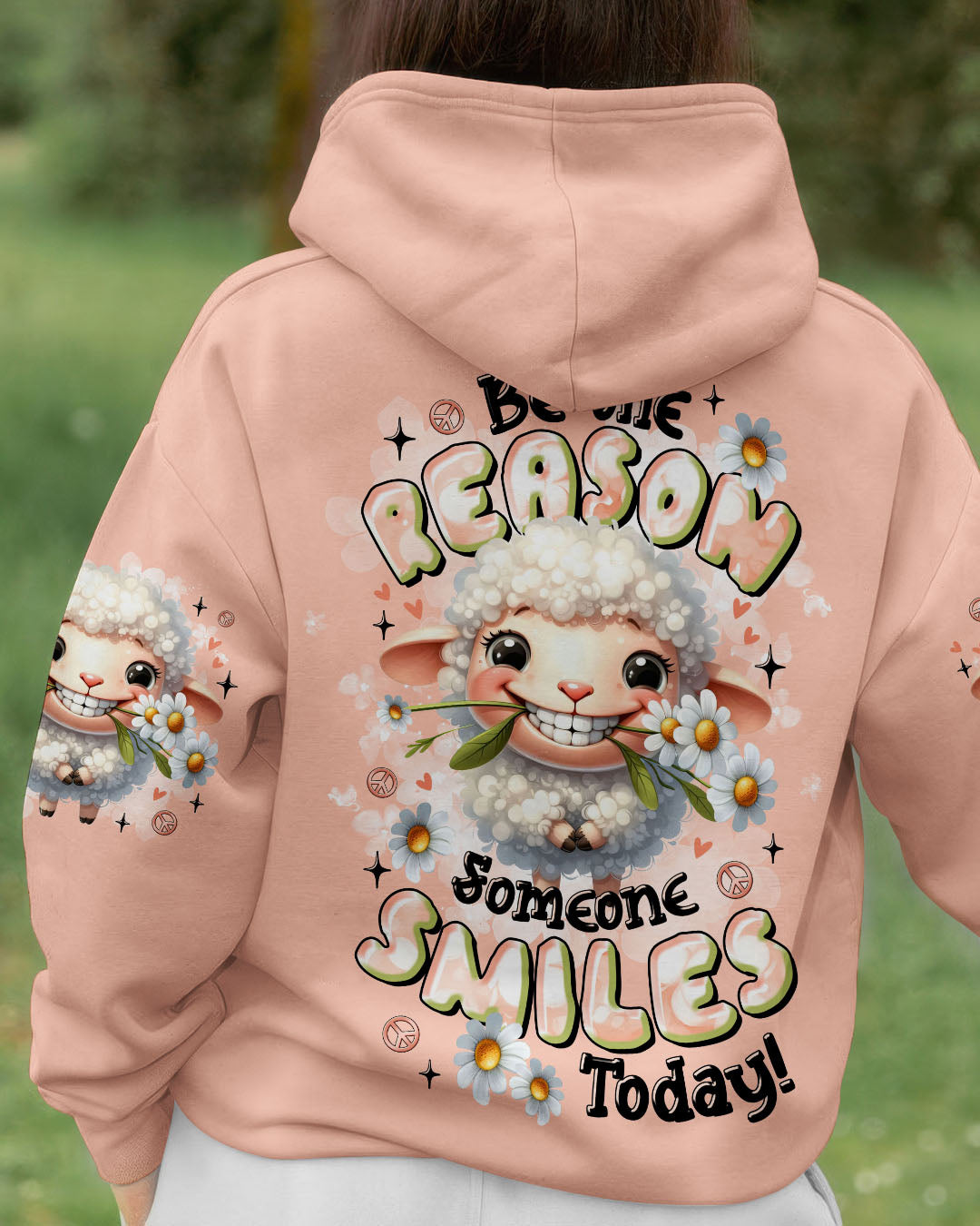 BE THE REASON SOMEONE SMILES TODAY SHEEP ALL OVER PRINT  - TLTR1407253