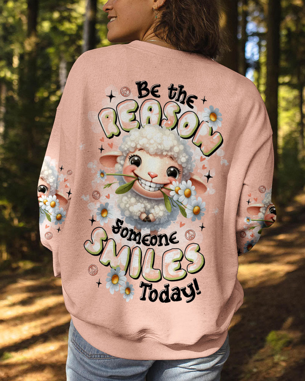 BE THE REASON SOMEONE SMILES TODAY SHEEP ALL OVER PRINT  - TLTR1407253