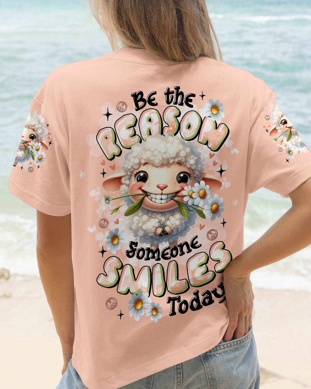 BE THE REASON SOMEONE SMILES TODAY SHEEP ALL OVER PRINT  - TLTR1407253
