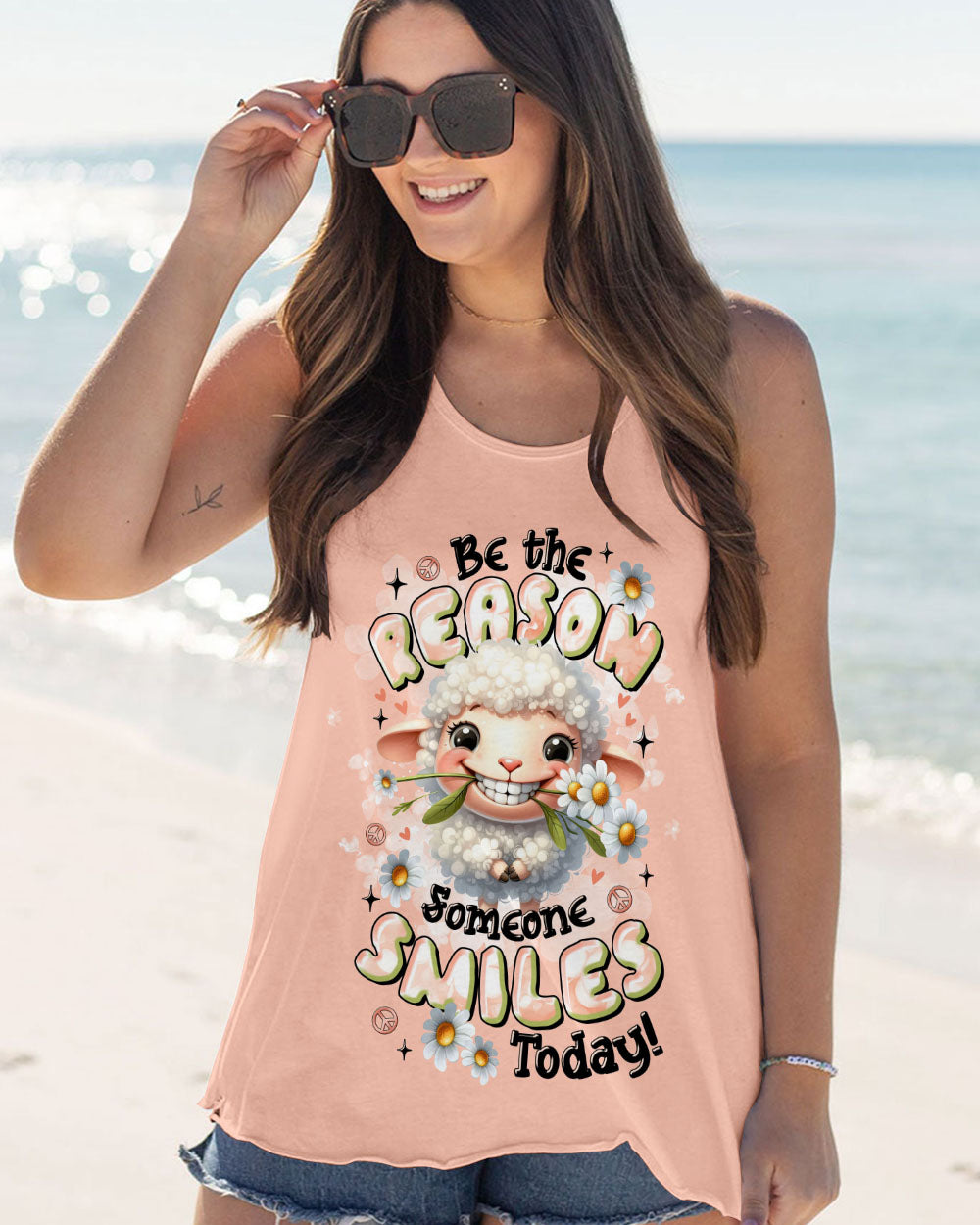 BE THE REASON SOMEONE SMILES TODAY SHEEP ALL OVER PRINT  - TLTR1407253