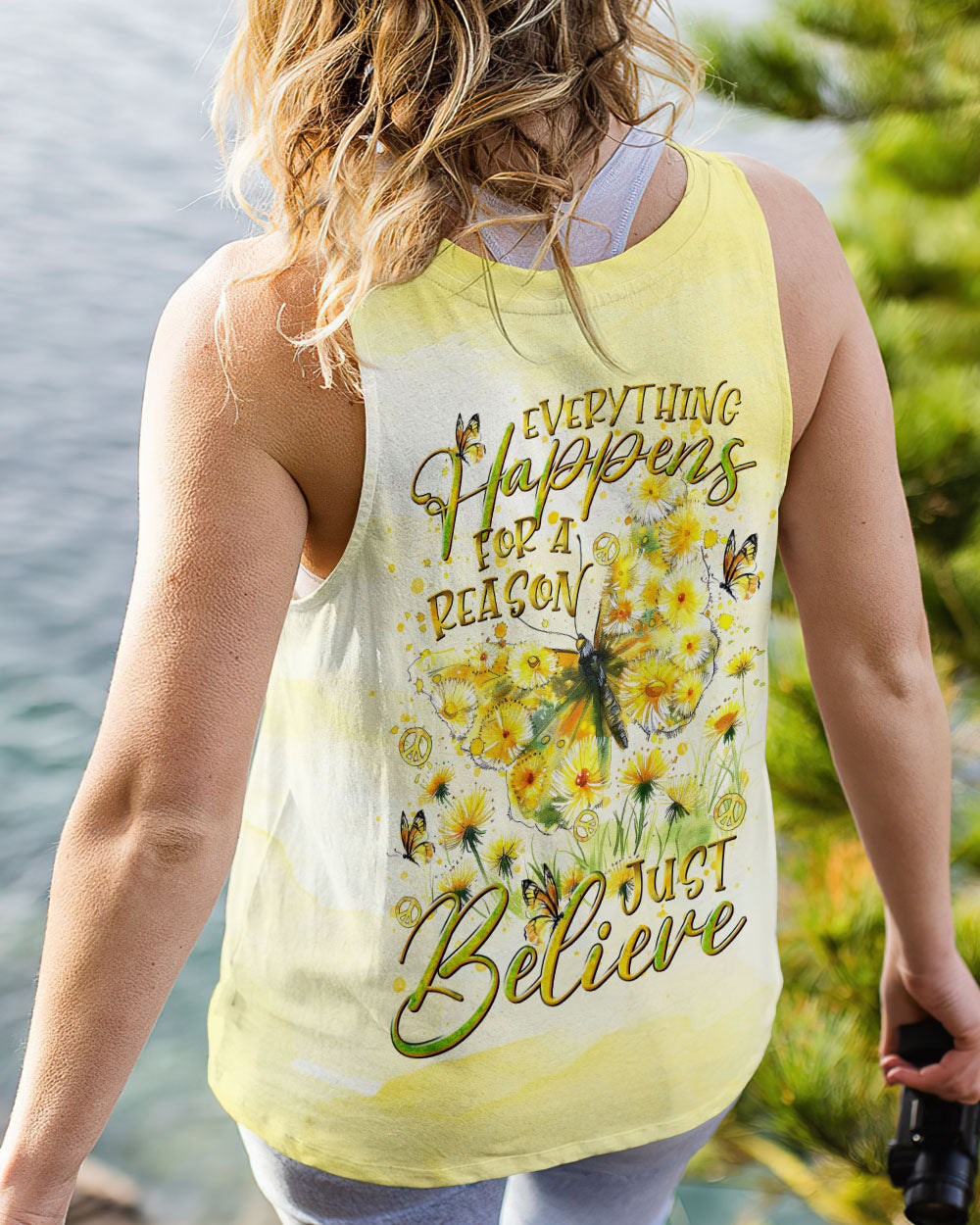 JUST BELIEVE BUTTERFLY ALL OVER PRINT - TLTR1410243
