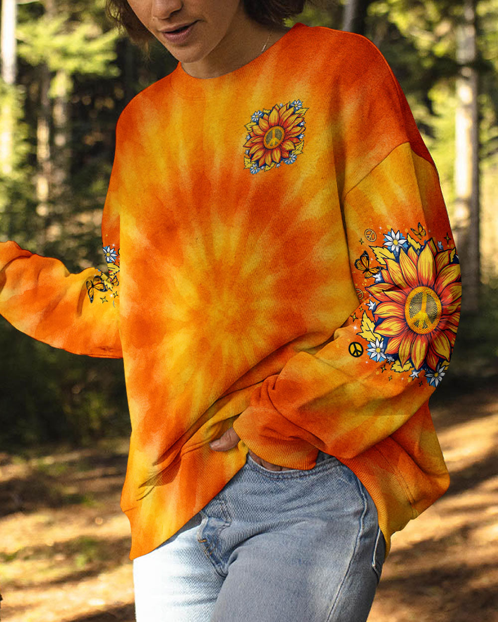 IMAGINE ALL THE PEOPLE LIVING LIFE IN PEACE SUNFLOWER ALL OVER PRINT   - TLTR1504254