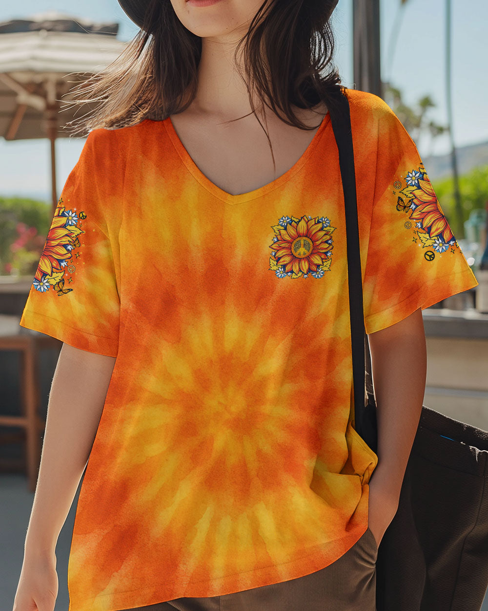 IMAGINE ALL THE PEOPLE LIVING LIFE IN PEACE SUNFLOWER ALL OVER PRINT   - TLTR1504254
