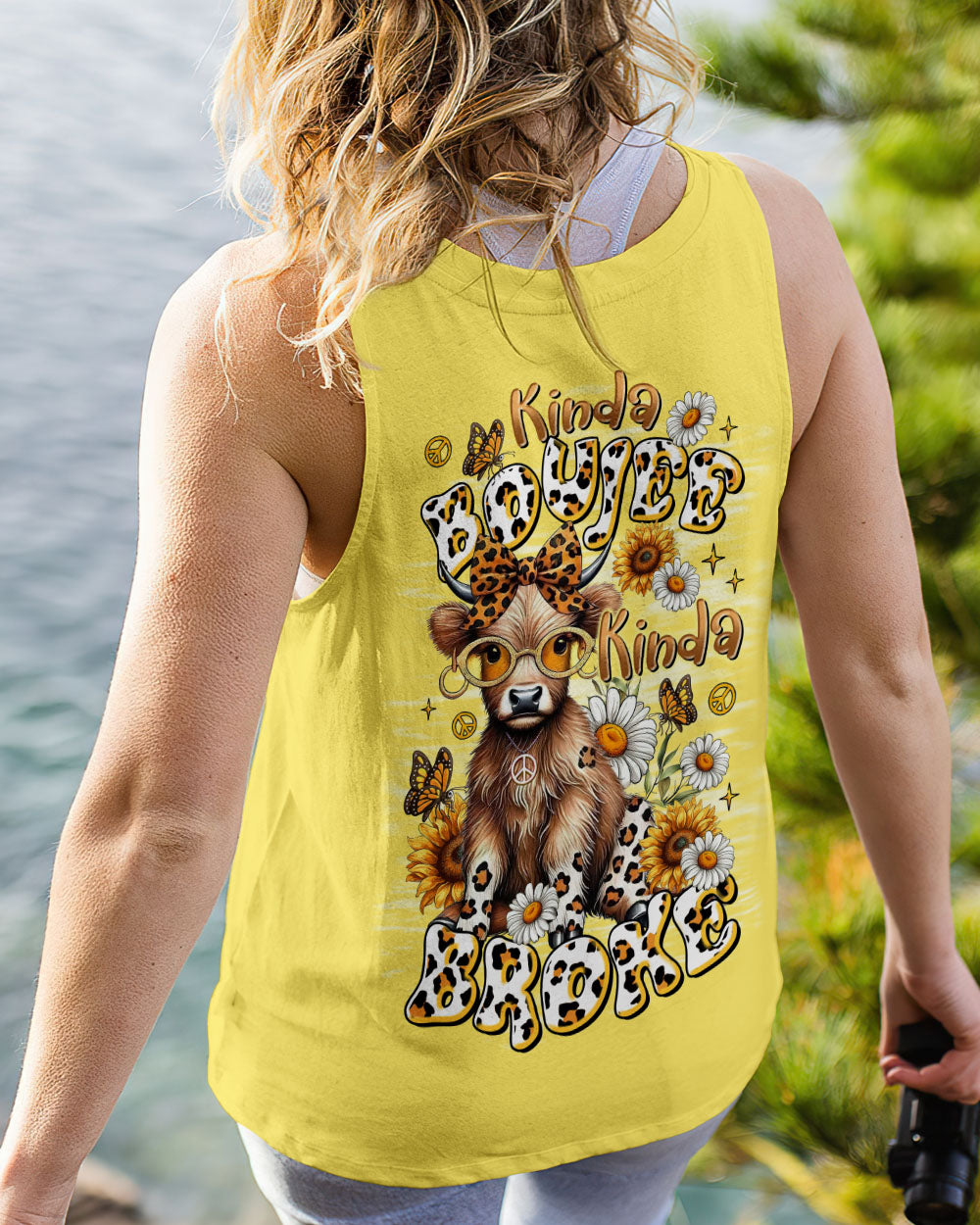 KINDA BOUJEE KINDA BROKE COW ALL OVER PRINT - TLTR1507252
