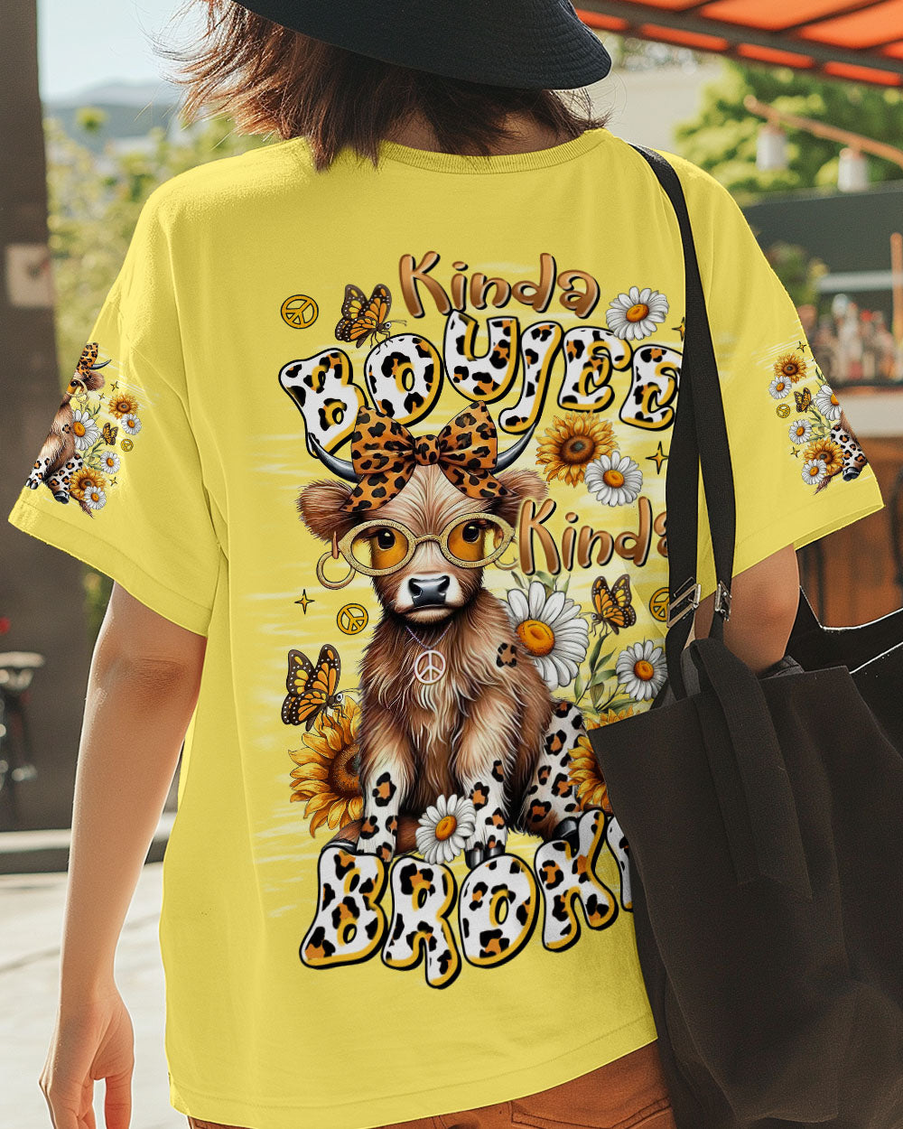 KINDA BOUJEE KINDA BROKE COW ALL OVER PRINT - TLTR1507252
