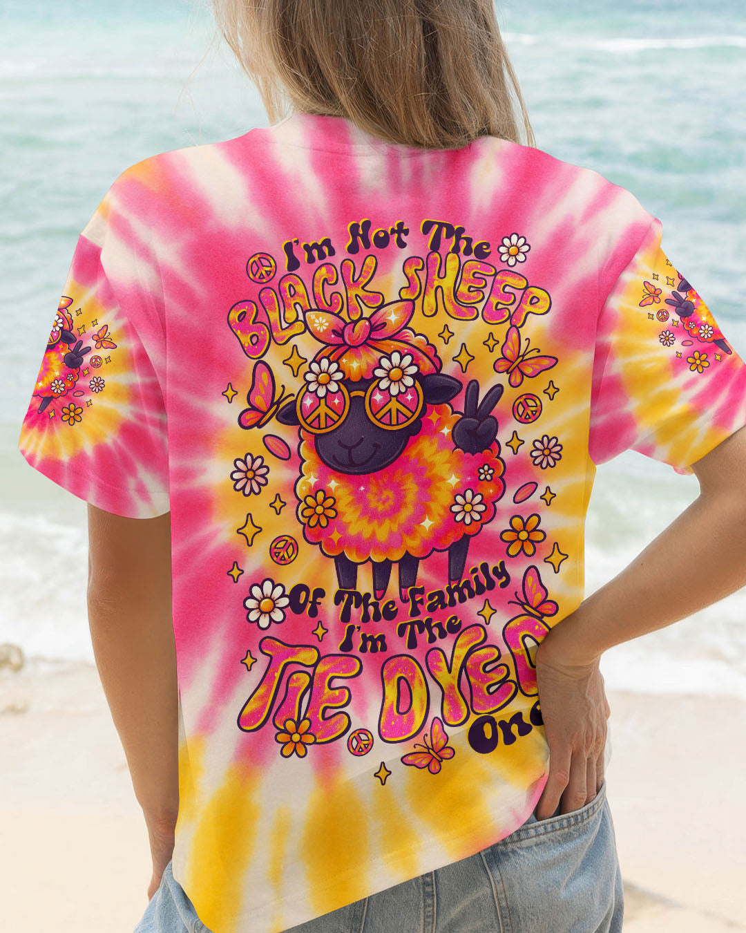 I'M NOT THE BLACK SHEEP TIE DYE ALL OVER PRINT  - TLTR1509253