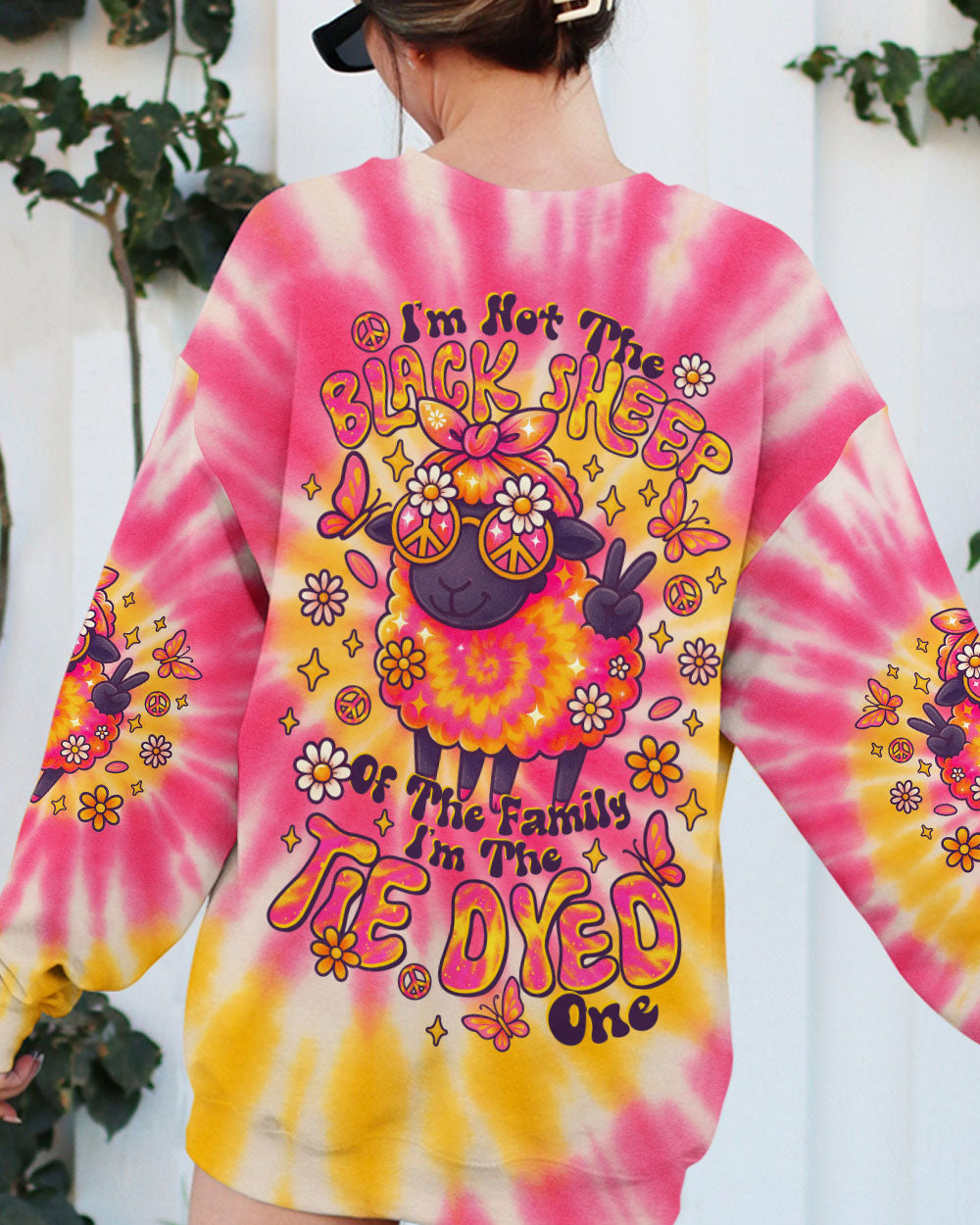 I'M NOT THE BLACK SHEEP TIE DYE ALL OVER PRINT  - TLTR1509253