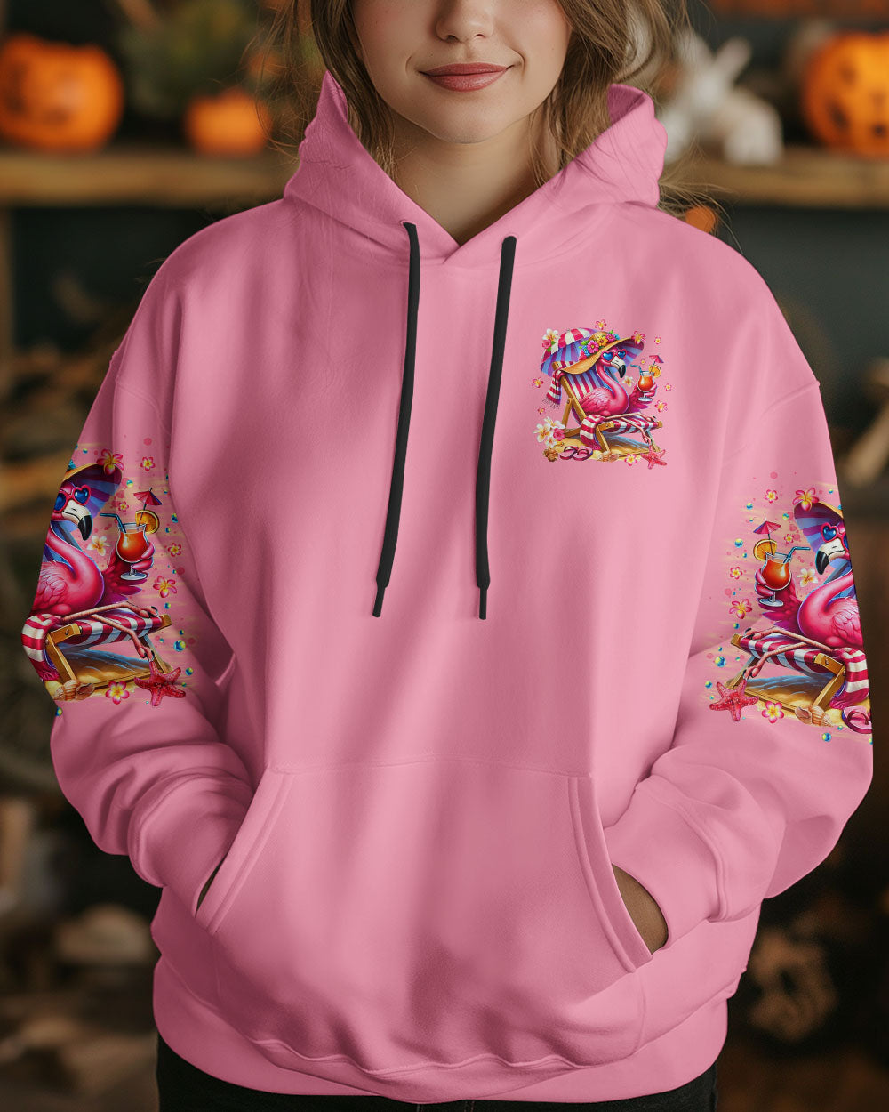 PRETTY IN PINK FLAMINGO ALL OVER PRINT  - TLTR1604253